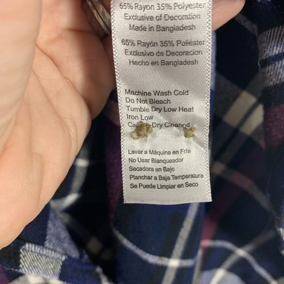 Jachs Girlfriend Plaid Multicolor Button Plus Size XXL Women’s - Picture 6 of 14